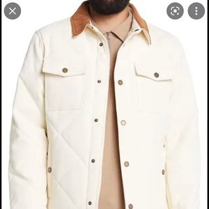 PENDLETON White Jacket with Corduroy Collar